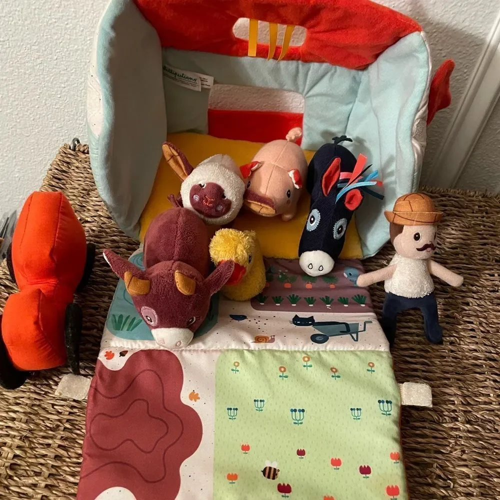 Lilliputiens My First Farm HTF Set Plush Soft Fabric
